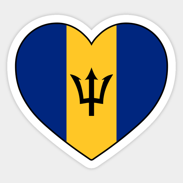 Heart - Barbados _052 Sticker by Tridaak